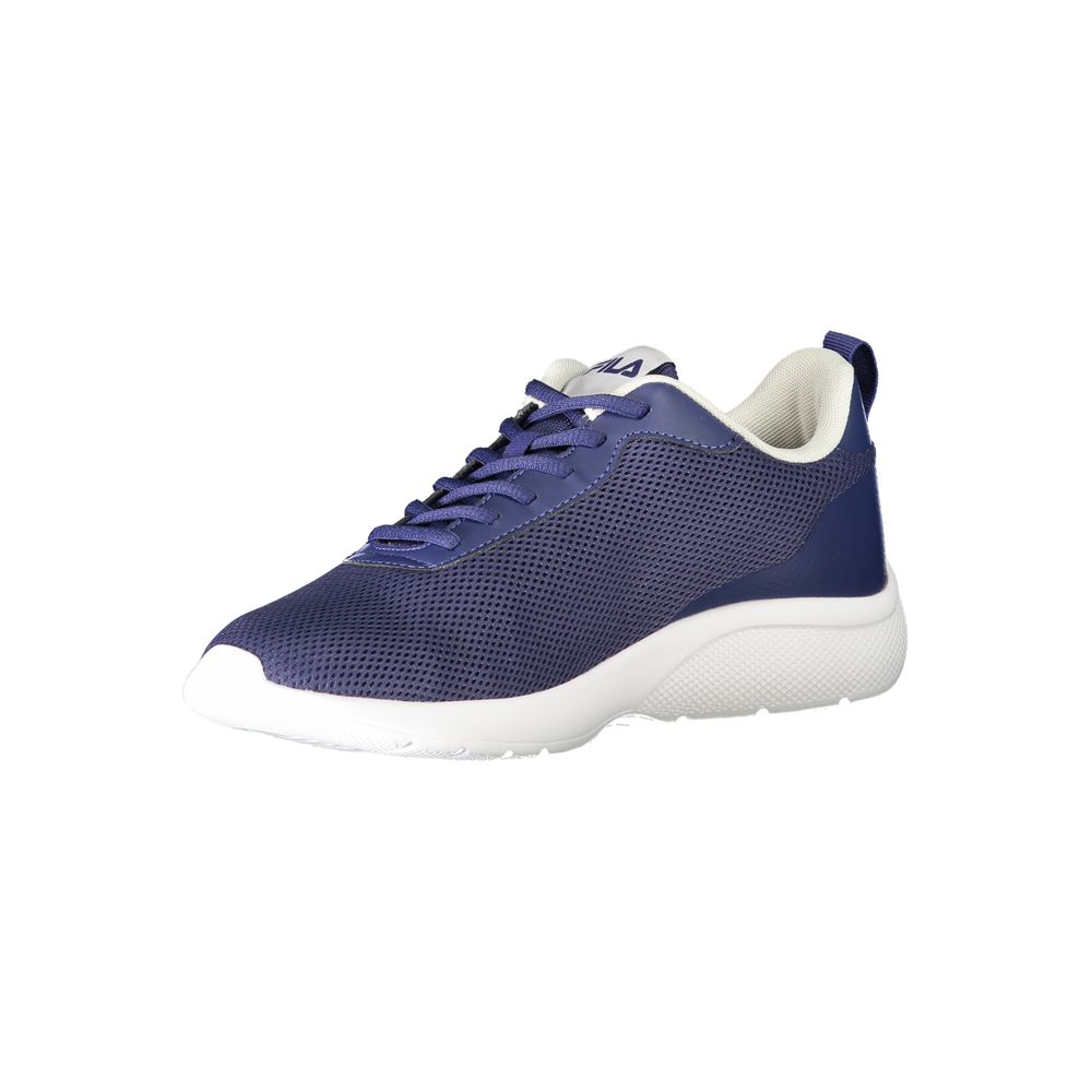 Blue Polyester Men Sneaker