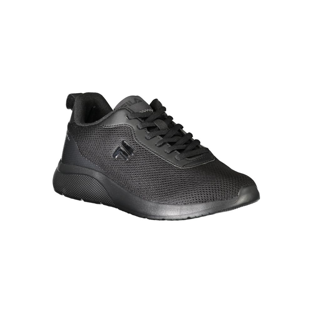 Black Polyester Women Sneaker