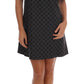 Elegant Polka Dot Wool Blend Dress