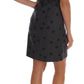 Chic Sleeveless Polka Dotted Wool Dress