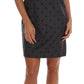 Chic Sleeveless Polka Dot Wool Dress