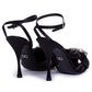 Black Leather Di Capra Sandal