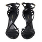 Black Leather Di Calfskin Sandal