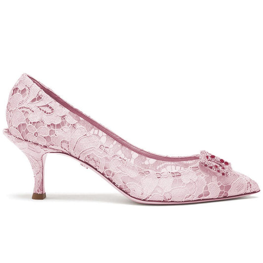 Pink Viscose Women Pump