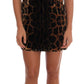 Sleeveless Leopard Mini Sheath Dress