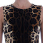 Sleeveless Leopard Mini Sheath Dress