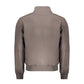 Brown Polyester Men Jacket