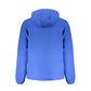 Blue Polyester Men Jacket