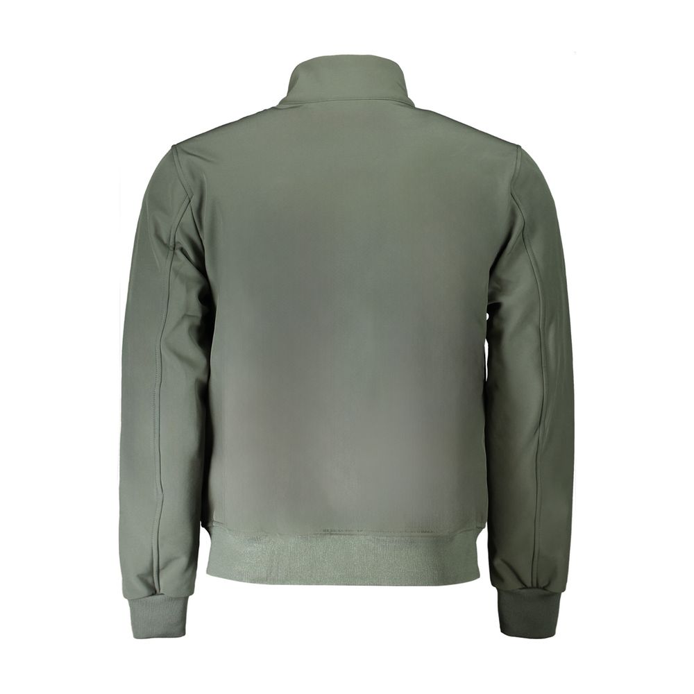 Green Polyester Men Jacket