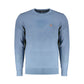 Light Blue Wool Men Sweater