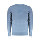 Light Blue Wool Men Sweater