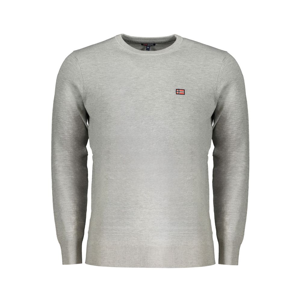 Gray Wool Men Sweater