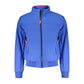 Blue Polyester Men Jacket