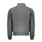 Gray Polyester Men Jacket