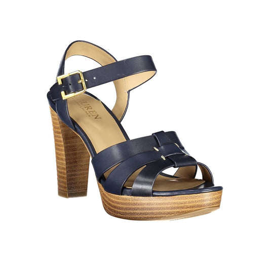 Blue Leather Sandal