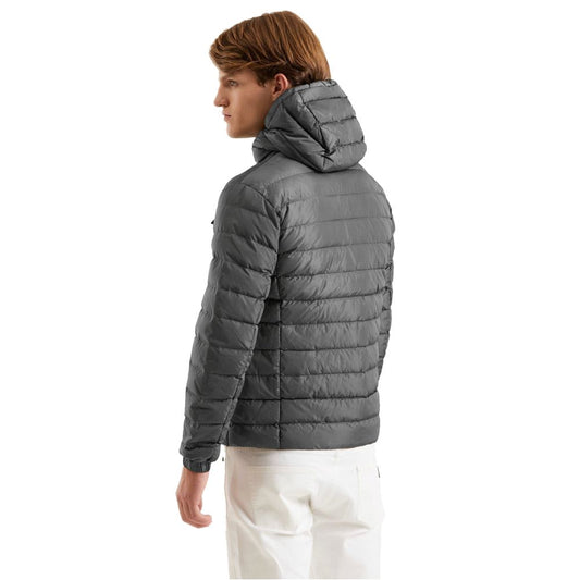 Gray Nylon Men's Jacket