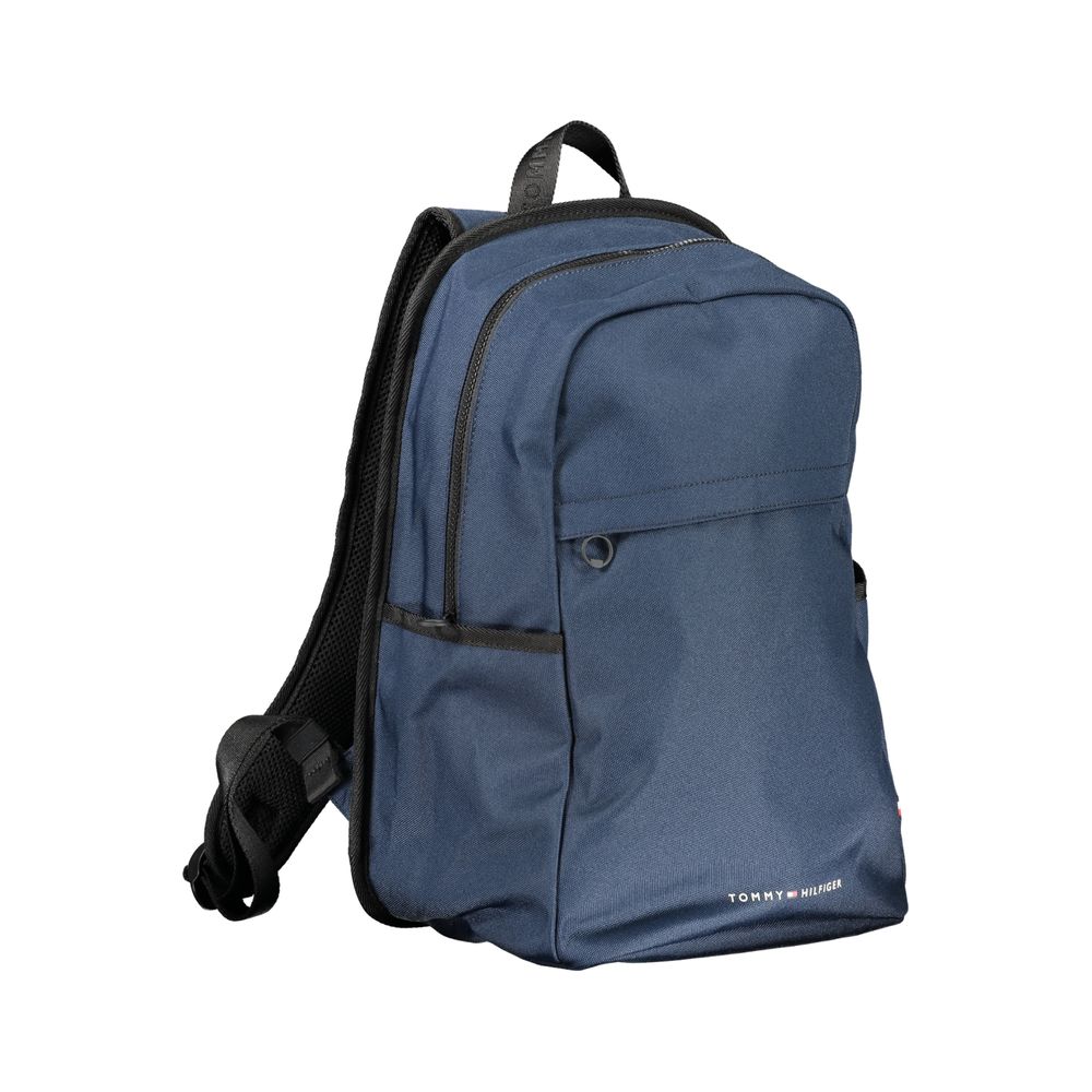 Blue Polyester Backpack