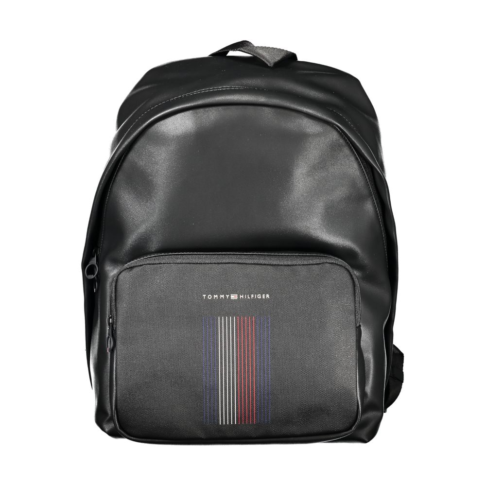 Black Polyester Backpack