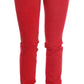 Radiant Red Super Slim Designer Jeans