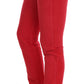 Radiant Red Super Slim Designer Jeans