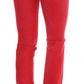 Radiant Red Super Slim Designer Jeans