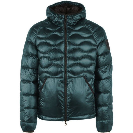 Green Nylon Men Jacket