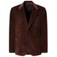 Brown Cotton Blazer