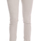 Chic White Slim-Fit Stretch Jeans