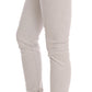 Chic White Slim-Fit Stretch Jeans