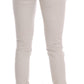 Chic White Slim-Fit Stretch Jeans