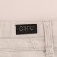 Chic White Slim-Fit Stretch Jeans