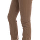 Beige Super Slim Fit Designer Jeans