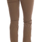 Beige Super Slim Fit Designer Jeans