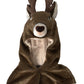 Brown Deer Faux Fur Whole Head Hat