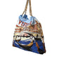 Multicolor Venezia Canvas Women Shopping Tote Bag