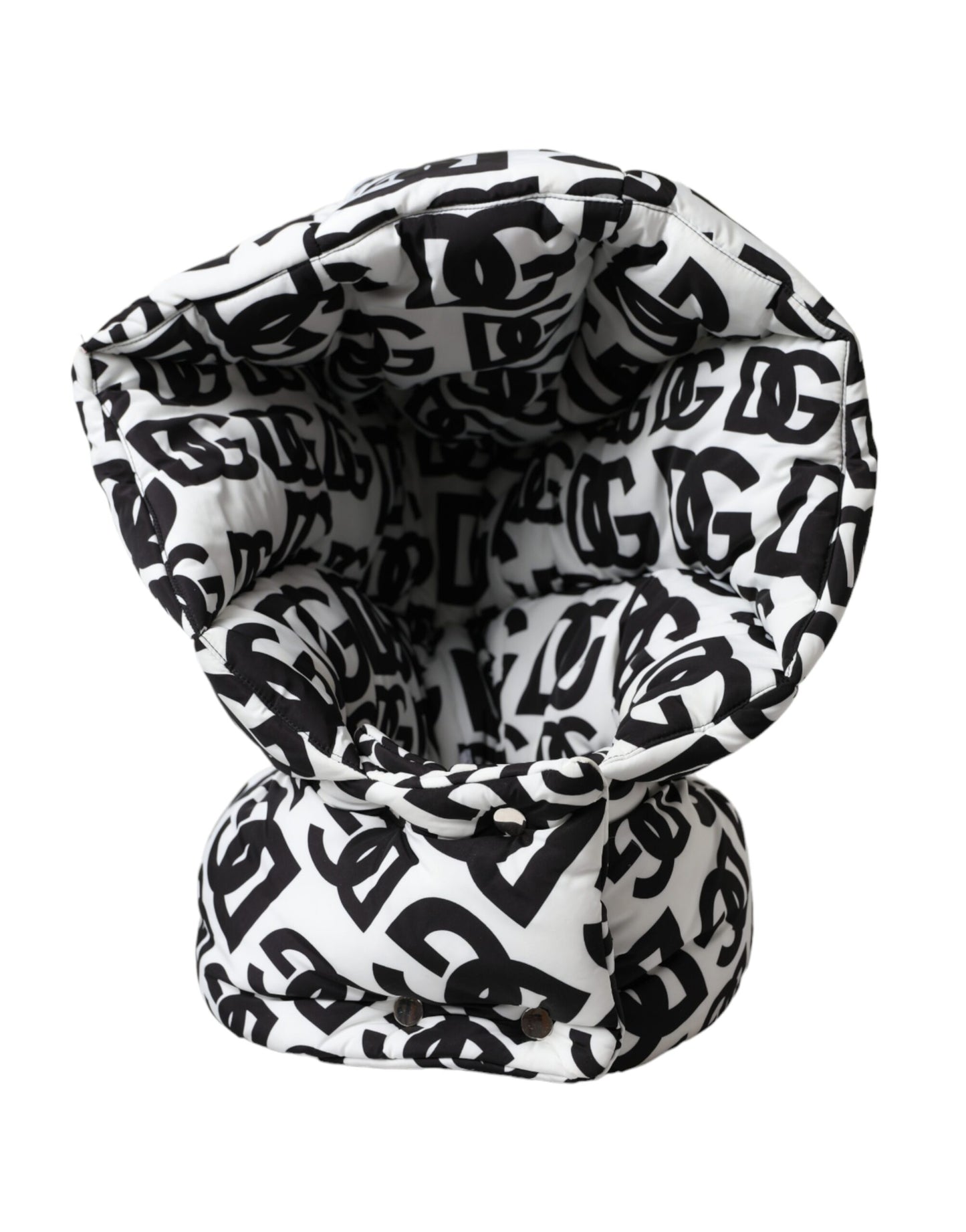 White Logo Whole Head Wrap Hat Men