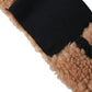 Brown Black Fleece Wool Head Band Hat Men