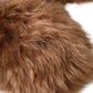 Brown Cashmere Knitted Fur Mid Arm Mitten Gloves