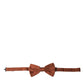 Brown Silk Adjustable Neck Men Bow Tie