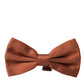 Brown Silk Adjustable Neck Men Bow Tie