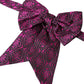 Purple Ribbon Silk Adjustable Neck Men Bow Tie