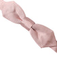 Pink Silk Adjustable Neck Men Bow Tie