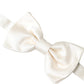 Off White Silk Adjustable Neck Men Bow Tie