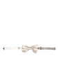 Off White Silk Adjustable Neck Men Bow Tie