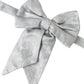 Silver Ribbon Silk Adjustable Neck Men Bow Tie