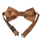 Brown Silk Adjustable Neck Men Bow Tie