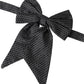 Black Ribbon Silk Adjustable Neck Bow Tie