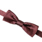 Brown Silk Adjustable Neck Men Bow Tie