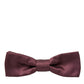 Brown Silk Adjustable Neck Men Bow Tie