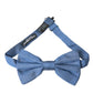 Blue Silk Adjustable Neck Men Bow Tie